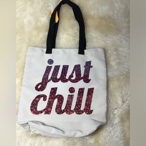 NWT shopping bag “just chill” handmade washable